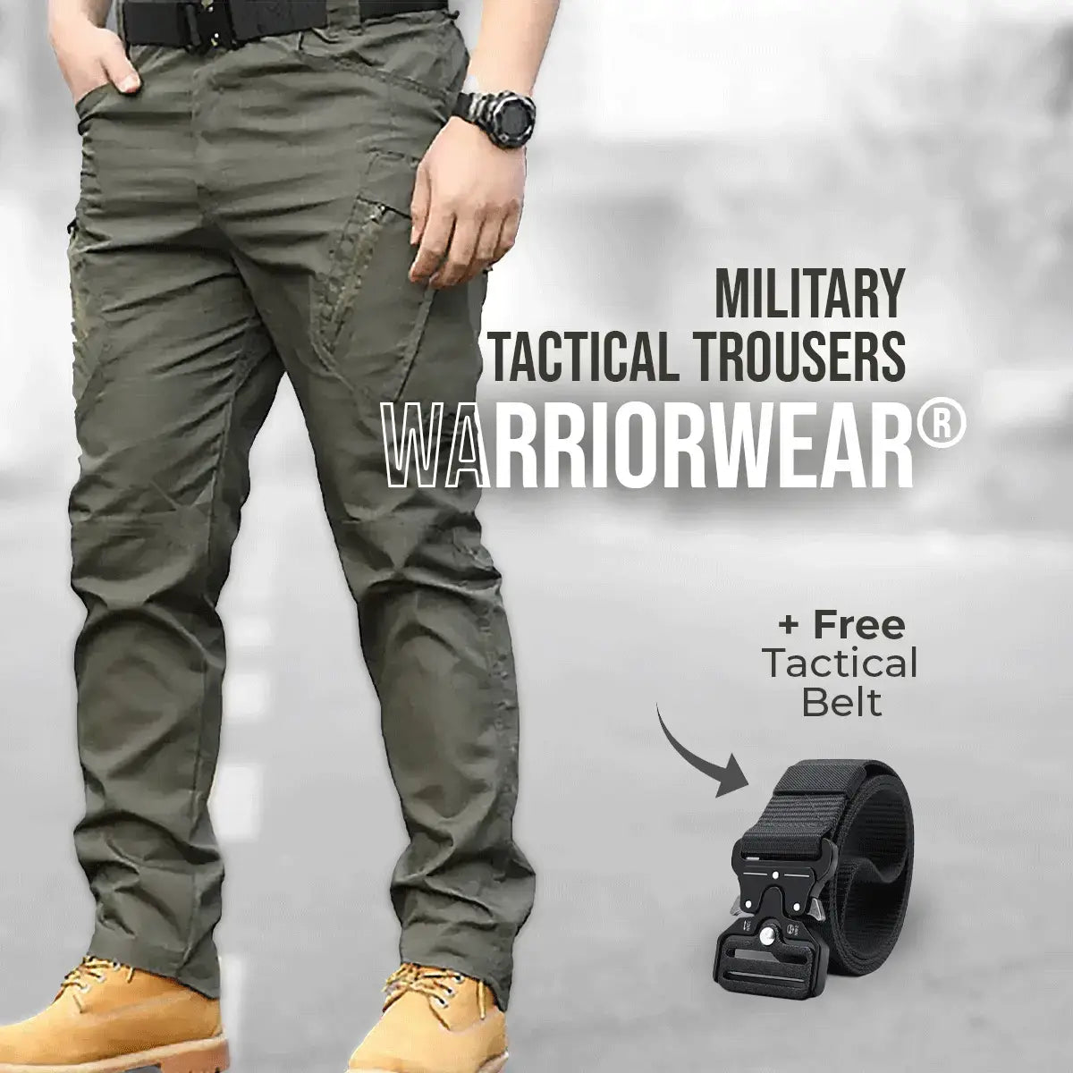 WarriorWear® Military Tactical Trouser (+ Free Tactical Belt)