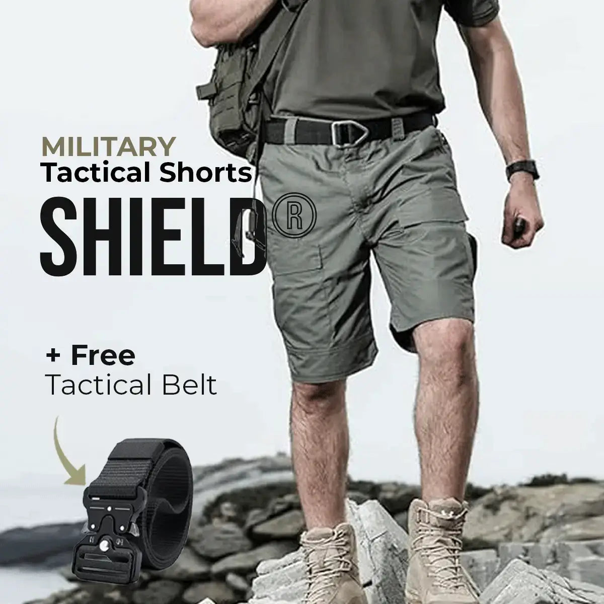 Mil-Tac® Military Tactical Shorts (+ Free Tactical Belt)