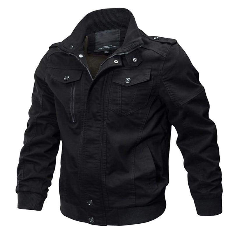 Men's Military Jacket with Buttons