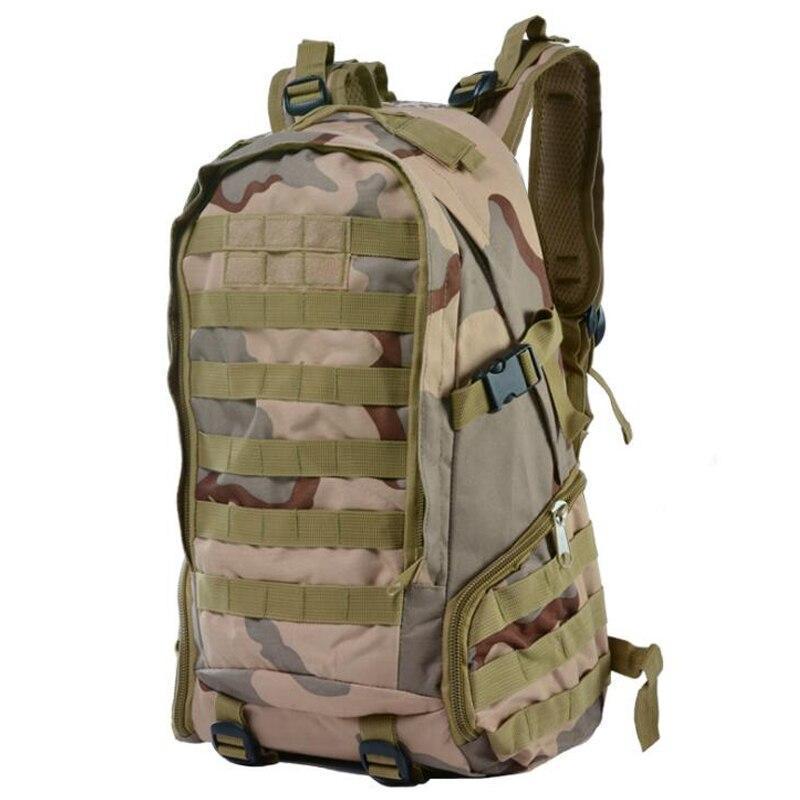 Military utility tactical camping backpack.