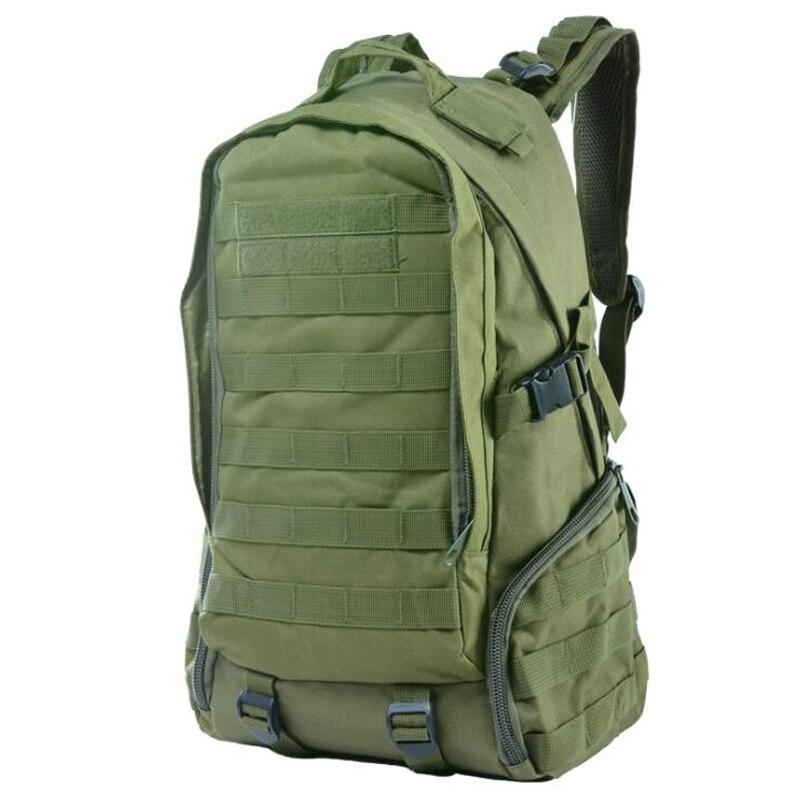 Military utility tactical camping backpack.