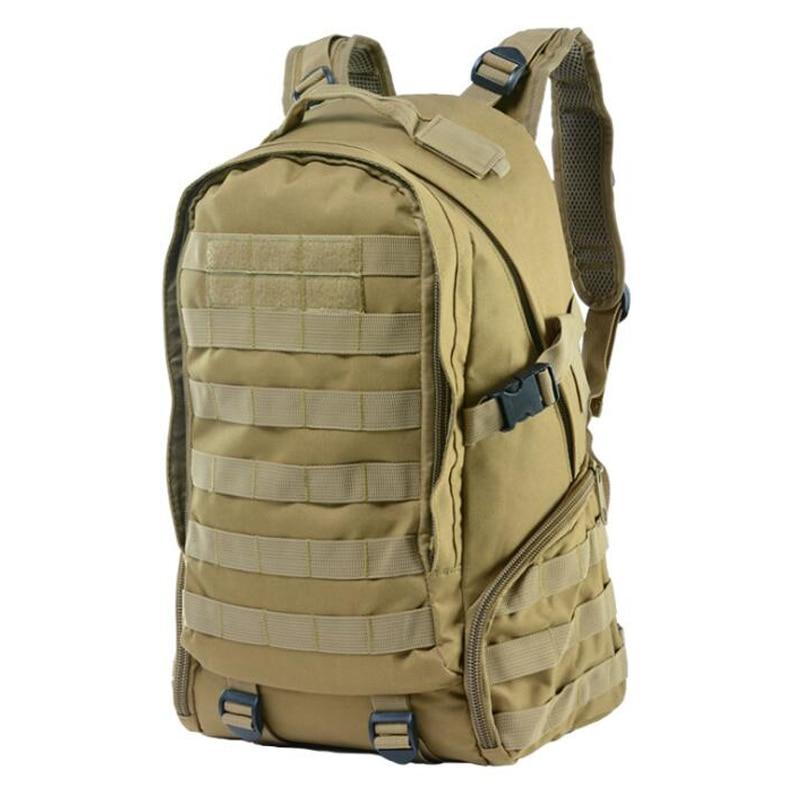 Military utility tactical camping backpack.