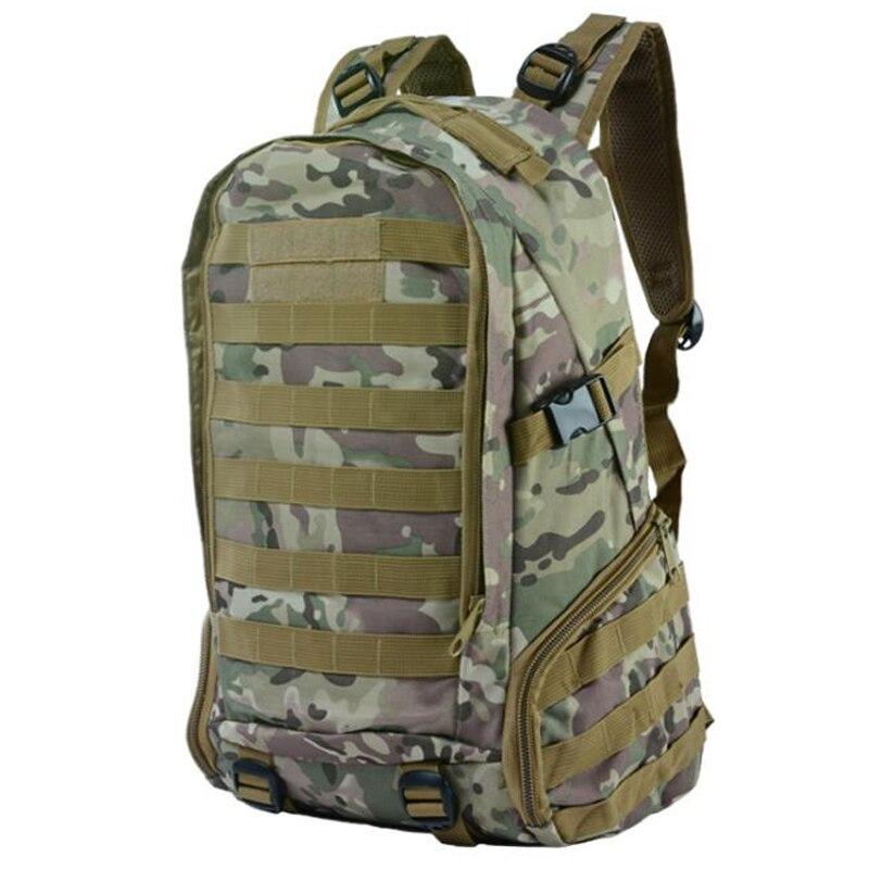 Military utility tactical camping backpack.