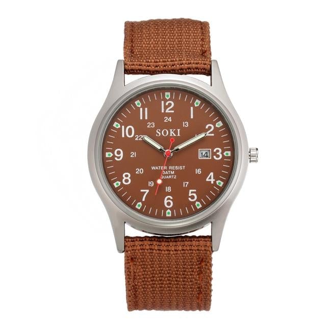 Military Green Retro Watch